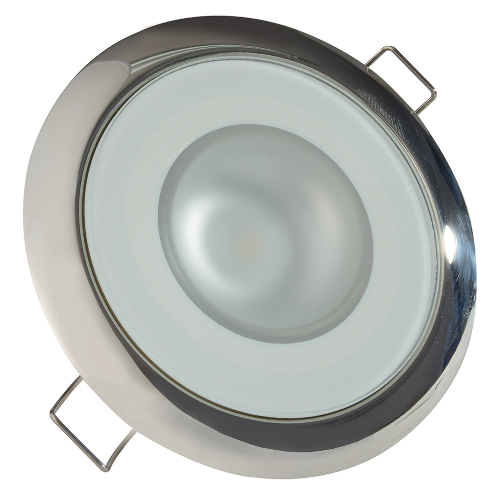 Lumitec Mirage Flush Mount Down Light Spectrum RGBW Polished Bezel 113117